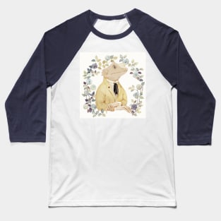 The White Lizard Gentleman Baseball T-Shirt